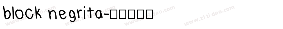 block negrita字体转换